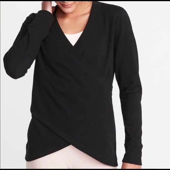 Old Navy | Tops | Old Navy Active Wrap Terry Sweatshirt For Women S |  Poshmark